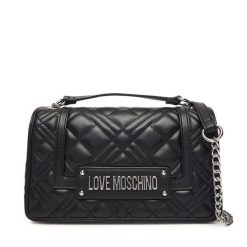 Torebka LOVE MOSCHINO. Czarne torebki klasyczne damskie Love Moschino, bez wzorów, wizytowe, bez kołnierzyka, bez ramiączek. Za 659.99 zł.