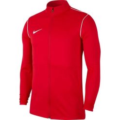 Nike Dry Park 20 TRK JKT K Juniorska bluza z zamkiem, 100% poliester. Czerwone bluzy bez kaptura męskie Nike, m, z poliesteru. Za 99.99 zł.