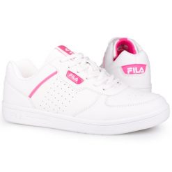 Buty damskie sportowe Fila C. COURT TEENS. Białe buty sportowe na co dzień damskie Fila, bez wzorów, trekkingowe. W wyprzedaży za 108.00 zł.