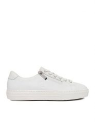 Rieker Tenisówki L59L1-83 Biały. Białe trampki i tenisówki damskie Rieker, bez wzorów, ze skóry. Za 359.99 zł.