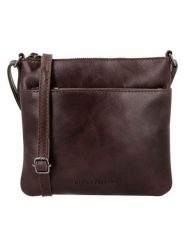 HIDE & STITCHES Skórzana torebka "Porto" w kolorze ciemnobrązowym - 20 x 18 x 2 cm rozmiar: onesize. Brązowe torebki klasyczne damskie HIDE & STITCHES, bez wzorów, z materiału, bez dodatków. Za 130.99 zł.