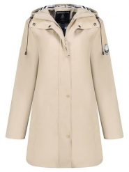 Geographical Norway Parka "Carrie" w kolorze beżowym rozmiar: S. Brązowe parki damskie Geographical Norway, s, z aplikacjami. Za 206.42 zł.
