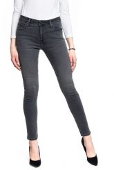 DAMSKIE SPODNIE JEANSOWE LEE ELLY BLACK FLOW L305CPRW 112105969. Czarne spodnie materiałowe damskie Lee, bez wzorów, z jeansu. Za 199.99 zł.