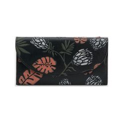 Parfois - Portfel. Czarne portfele damskie Parfois, bez wzorów, z materiału. W wyprzedaży za 34.90 zł.