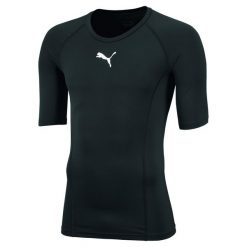 Puma Koszulka Liga Baselayer Jr 65591903. Czarne t-shirty damskie Puma, bez wzorów, bez kołnierzyka. Za 72.99 zł.