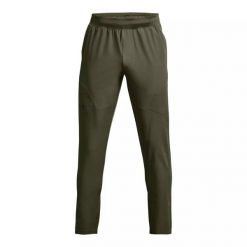 Spodnie dresowe męskie Under Armour UNSTOPPABLE TAPERED PANTS. Zielone spodnie dresowe męskie Under Armour, bez wzorów, z dresówki. Za 179.99 zł.