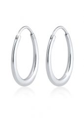 Elli Elli Kolczyki Creole Hänger Geo Basic Trend Oval Cool 925 Silber Kolczyki koła 1 ct Damski. Szare kolczyki damskie Elli, srebrne. Za 207.39 zł.
