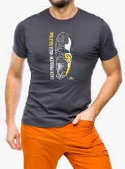 Koszulka bawełniana męska La Sportiva Solution T-Shirt. Szare t-shirty męskie La Sportiva, m, bez wzorów, z bawełny, bez kołnierzyka. Za 169.99 zł.