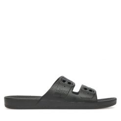 Klapki Freedom Moses. Czarne klapki damskie Freedom moses, bez wzorów, bez obcasa. Za 189.99 zł.