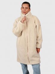 Brunotti Kurtka polarowa "Cervinia" w kolorze beżowym rozmiar: L. Brązowe kurtki damskie BRUNOTTI, l, bez wzorów, z polaru, bez kaptura. Za 311.45 zł.