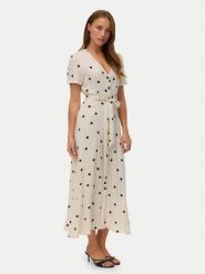 Vero Moda Sukienka koszulowa Joan 10343501 Beżowy Regular Fit. Brązowe sukienki damskie Vero Moda, s, bez wzorów, z wiskozy, bez kołnierzyka, bez ramiączek, koszulowe. Za 249.99 zł.