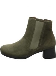 Think! Skórzane botki w kolorze khaki rozmiar: 41. Brązowe botki damskie Think!, eleganckie, bez obcasa, bez zapięcia. Za 368.96 zł.