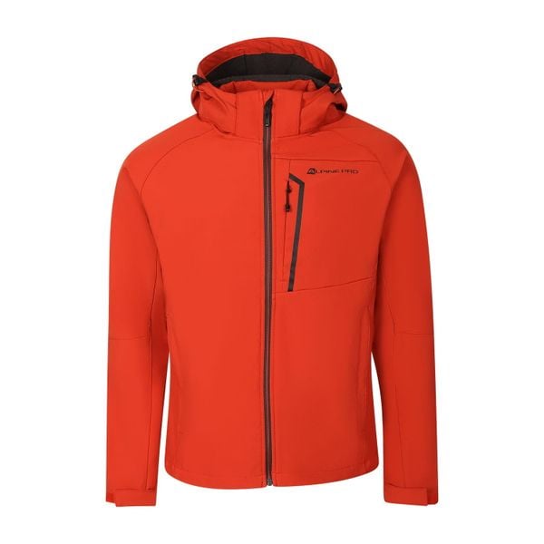 Kurtka męska trekkingowa softshell Alpine Pro Hoor. Brązowe kurtki męskie Alpine Pro, m, bez wzorów, z softshellu, sportowe, bez kaptura. W wyprzedaży za 519.00 zł.