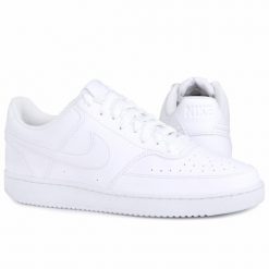 Buty sportowe trampki Nike COURT VISION LO NN. Białe trampki i tenisówki męskie Nike, bez wzorów, bez zapięcia. Za 319.00 zł.