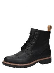 Clarks Skórzane botki w kolorze czarnym rozmiar: 42. Czarne buty zimowe męskie Clarks, bez zapięcia. Za 319.95 zł.