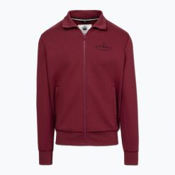 Bluza męska Pitbull Sampson Zip. Czerwone bluzy z kapturem męskie PITBULL, m, z bawełny. Za 279.99 zł.