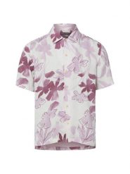 Marc O'Polo koszula lniana Mężczyźni Regular Fit len (100%) lila|wielokolorowy, L. Koszule męskie Marc O´Polo, l, bez wzorów, ze lnu, bez kołnierzyka, bez ramiączek. Za 279.95 zł.