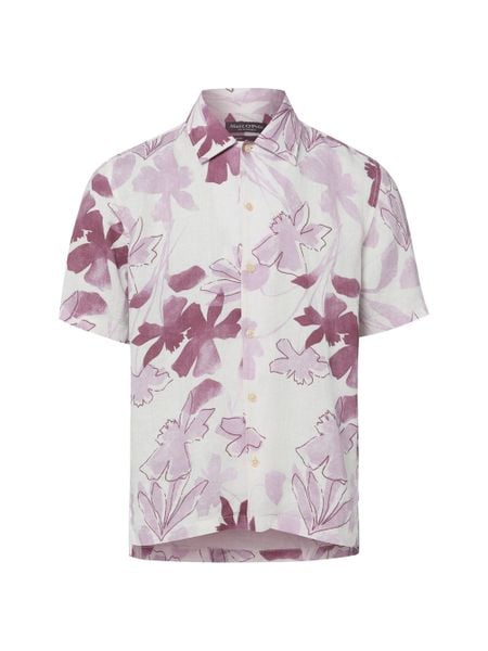 Marc O'Polo koszula lniana Mężczyźni Regular Fit len (100%) lila|wielokolorowy, L. Koszule męskie Marc O´Polo, l, bez wzorów, ze lnu, bez kołnierzyka, bez ramiączek. Za 279.95 zł.