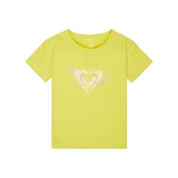 Koszulka z krótkim rękawem dla Dziewczynki LILYREGULAR NIGHT Zielony. Zielone koszulki dziewczęce Roxy, m, bez wzorów, z bawełny, bez ramiączek. Za 74.99 zł.