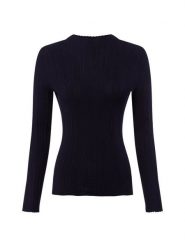 Marie Lund sweter z koronkowej dzianiny Kobiety niebieski, L. Niebieskie swetry klasyczne damskie Marie Lund, l, z dzianiny, bez kołnierzyka. Za 199.95 zł.