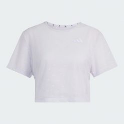 Koszulka PrimeLift Essentials Workout Boxy Mesh. Fioletowe t-shirty damskie Adidas, l, bez wzorów, z elastanu, bez kołnierzyka. Za 179.00 zł.