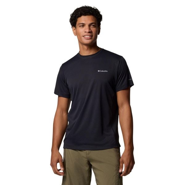 Koszulka sportowa męska Columbia Zero Rules. Czarne t-shirty sportowe męskie Columbia, m, z poliesteru, bez ramiączek, trekkingowe. Za 232.00 zł.