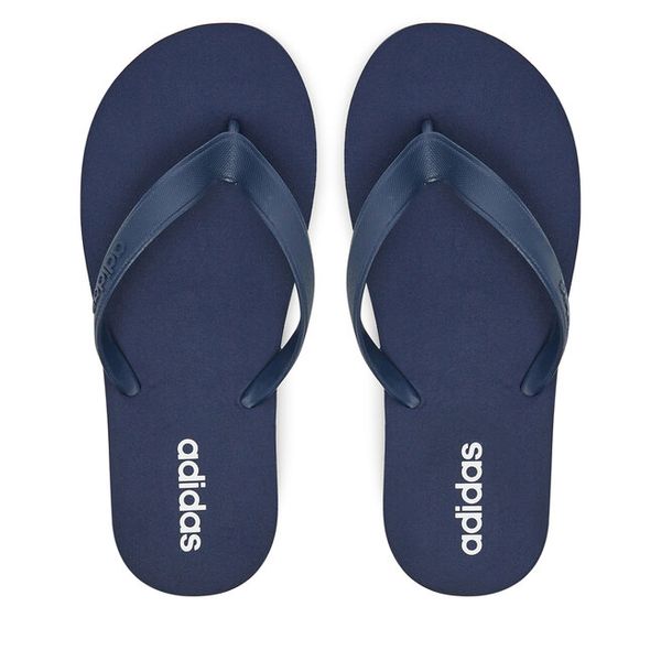 Japonki adidas. Niebieskie kalosze damskie Adidas, bez wzorów. Za 49.99 zł.