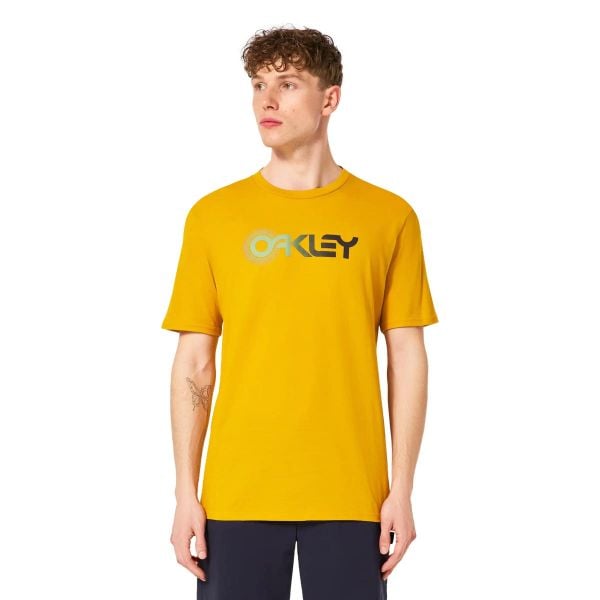 Koszulka Męska Oakley Rings T-Shirt. Żółte t-shirty męskie Oakley, m, bez wzorów, bez kołnierzyka. Za 102.99 zł.