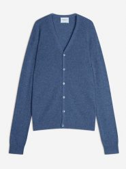 Perfect Cashmere Kaszmirowy kardigan "Errol" w kolorze niebieskim rozmiar: S. Niebieskie kardigany męskie Perfect Cashmere, s, bez wzorów, z kaszmiru, bez kołnierzyka. Za 413.99 zł.