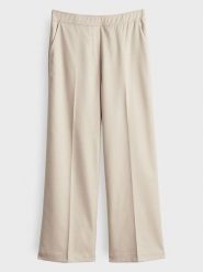 Someday Spodnie w kolorze beżowym rozmiar: 38. Brązowe spodnie materiałowe damskie Someday, bez wzorów, z materiału, z podwyższonym stanem. Za 245.96 zł.