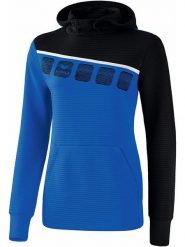 Erima Bluza "5-C" w kolorze niebiesko-czarnym rozmiar: 36. Czarne bluzy z kapturem damskie Erima. Za 110.29 zł.