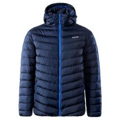 Kurtka Ocieplana Męska Michos. Niebieskie kurtki męskie Hi-tec, l, bez wzorów, z puchu, sportowe, bez kaptura. Za 265.99 zł.