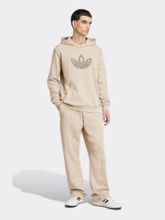 Adidas Bluza w kolorze beżowym rozmiar: XXL. Brązowe bluzy z kapturem męskie Adidas, xxl, z bawełny. Za 196.70 zł.