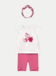 Mayoral Komplet t-shirt i legginsy 1763 Różowy Regular Fit. Czerwone koszulki dziewczęce Mayoral, m, bez wzorów, z bawełny, bez ramiączek. Za 69.99 zł.