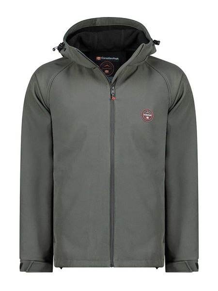 Canadian Peak Kurtka softshellowa "Tamigobadgeak" w kolorze szarym rozmiar: M. Szare kurtki outdoor męskie Canadian Peak, m, bez wzorów, z materiału, bez kaptura. Za 164.95 zł.