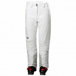 Spodnie narciarskie damskie Helly Hansen Alphelia 2.0. Białe spodnie materiałowe damskie Helly Hansen, bez wzorów, z materiału, sportowe, z podwyższonym stanem. Za 1,147.00 zł.