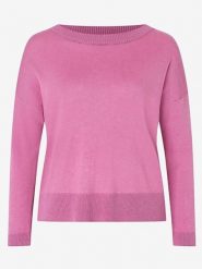 More & More Sweter w kolorze jasnoróżowym rozmiar: 36. Różowe swetry klasyczne damskie MORE & MORE, bez kołnierzyka. Za 100.99 zł.