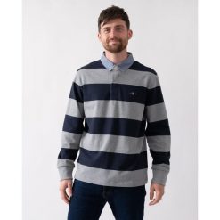 Koszulka polo z długim rękawem Gant Classic Heavy Rugger. Szare koszulki męskie z długim rękawem Gant, m, z materiału. Za 534.50 zł.