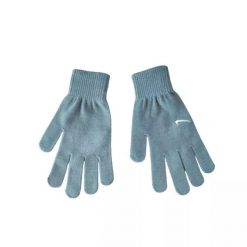 Rękawiczki NIKE KNIT SWOOSH TG 2.0. Szare rękawiczki damskie Nike, bez wzorów. Za 59.99 zł.