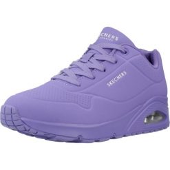 Buty do chodzenia damskie Skechers Uno Stand On Air. Fioletowe buty sportowe na co dzień damskie Skechers, bez wzorów, z gumy, trekkingowe. Za 311.99 zł.