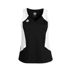 Koszulka Texas Padel – elastyczna, oddychająca i szybkoschnąca. Czarne t-shirty damskie IZAS, bez wzorów, z materiału, bez kołnierzyka. Za 182.57 zł.