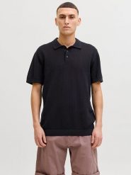 Jack & Jones Koszulka polo "Jess" w kolorze czarnym rozmiar: M. Czarne koszulki polo męskie Jack & Jones, m, bez wzorów, z bawełny, bez ramiączek. Za 87.61 zł.