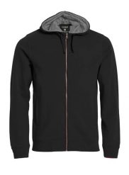 Clique Classic Hoody Full Zip – męska bluza z kapturem na zamek – black. Czarne bluzy z kapturem męskie CLIQUE, l, z bawełny. Za 226.62 zł.