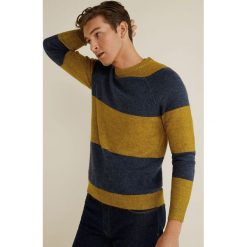 Mango Man - Sweter. Swetry męskie Mango Man, m, bez wzorów, z dzianiny, bez kołnierzyka. W wyprzedaży za 89.90 zł.