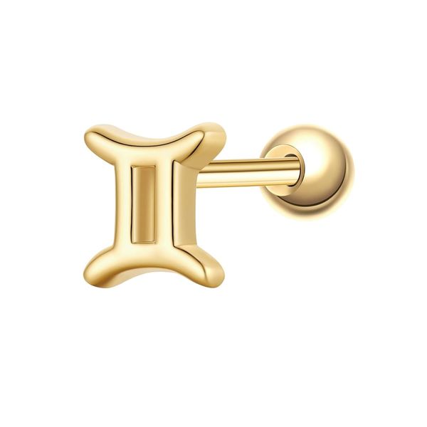 Glanzstücke München Piercing Sterling Silber gelbgold Kolczyki 1 ct Damski. Żółte kolczyki damskie Glanzstücke München, pozłacane. Za 110.49 zł.