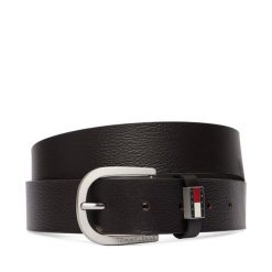 Pasek Tommy Jeans. Brązowe paski męskie Tommy Jeans, bez wzorów, z jeansu. Za 169.99 zł.