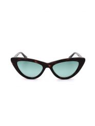 Swarovski Damskie okulary przeciwsłoneczne w kolorze ciemnobrązowo-błękitnym rozmiar: 52. Brązowe okulary przeciwsłoneczne damskie Swarovski. Za 237.17 zł.