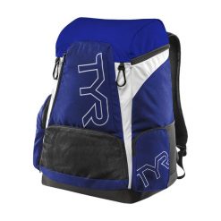 Plecak na basen unisex tyr alliance team backpack 45l. Niebieskie plecaki damskie TYR, bez wzorów, z poliesteru, sportowe. Za 349.99 zł.
