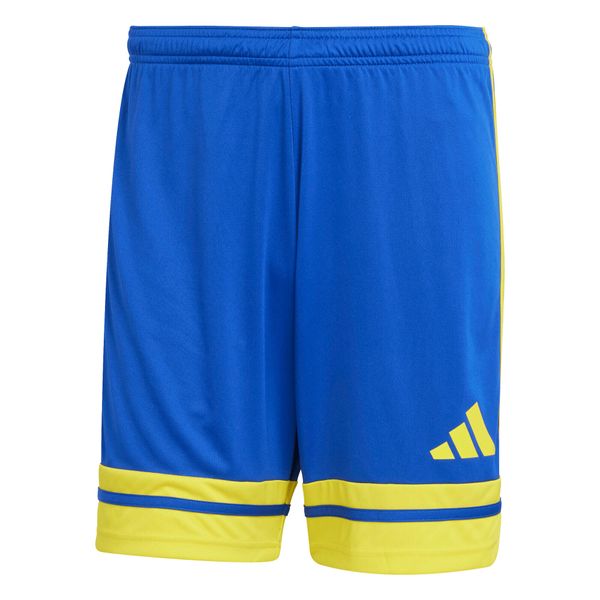 Adidas Squadra 25, Pantaloncini Uomo - Bianco/Rosso, Verde/Bianco, Blu/Giallo. Niebieskie szorty męskie Adidas, bez wzorów, z materiału, sportowe. Za 109.45 zł.