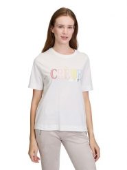 CARTOON Koszulka w kolorze białym rozmiar: 36. Białe t-shirty damskie Cartoon, bez wzorów, z bawełny, bez kołnierzyka. Za 69.99 zł.